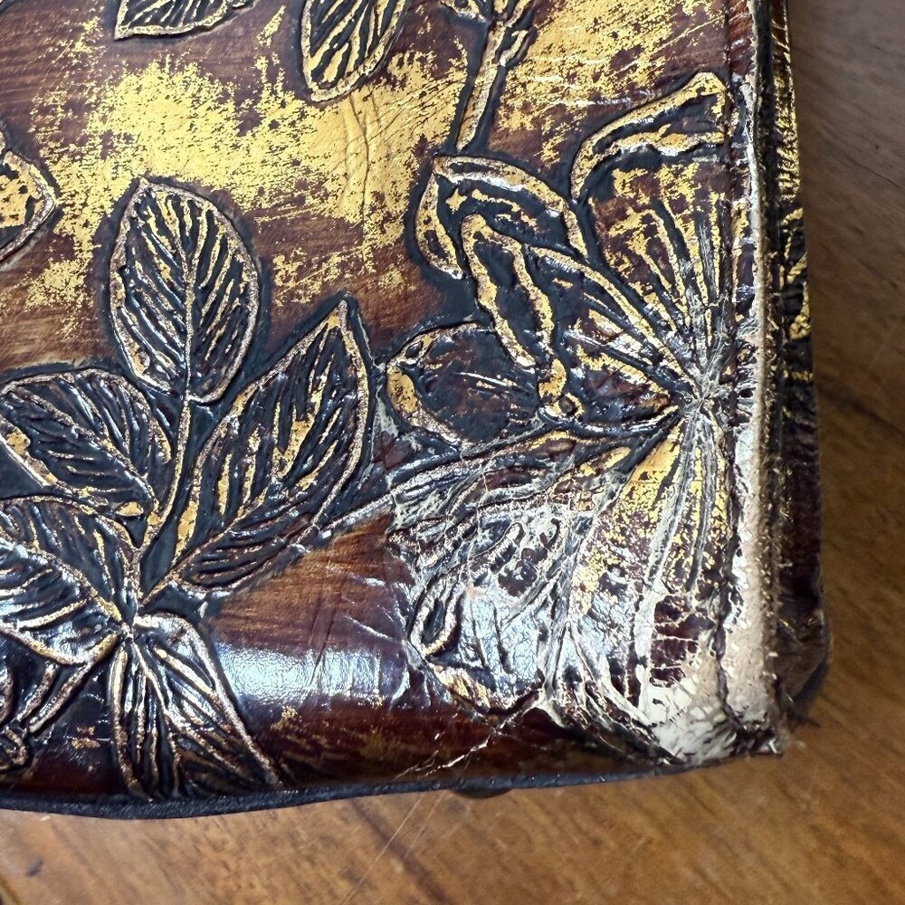 Patricia Nash Floral Embossed Metallic Tote Bag - Picture 11 of 14